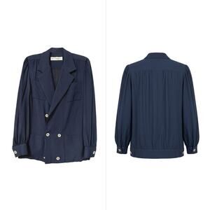 Vintage Adele Simpson Double Breasted Blazer Jacket Women See Measurements